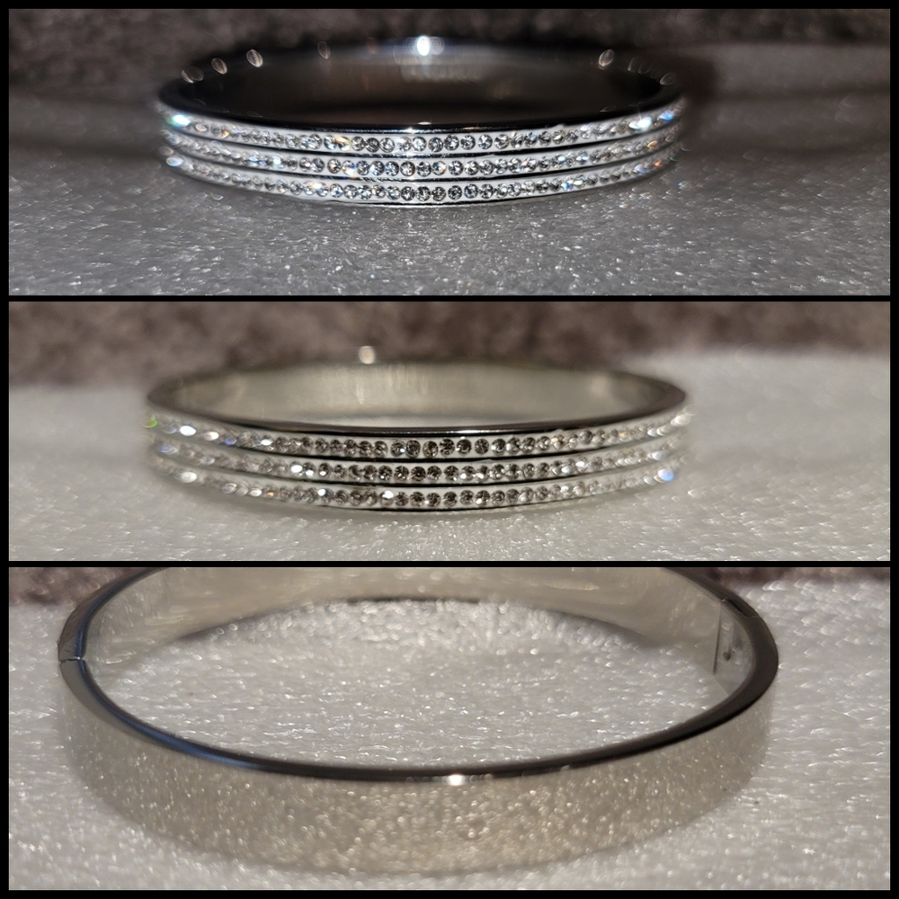‼️SOLD‼️ 
White Gold Bangel Bracelet